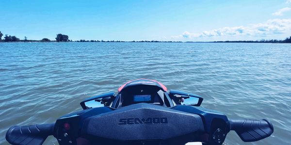 Jet Skiing in Lake Erie,  Sandusky Bay at the Ohio Shores and Islands.