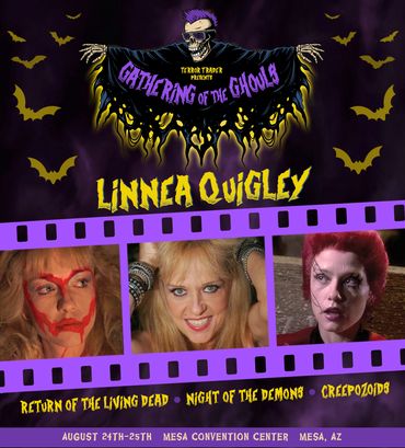 Linnea Quigley at Gathering Of The Ghouls 2024, Mesa Convention Center AZ