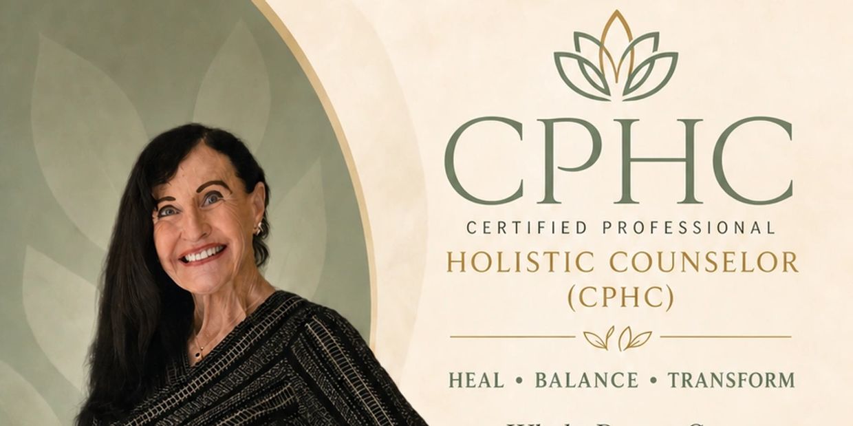 Certified Professional Holistic Counselor with a smiling woman.