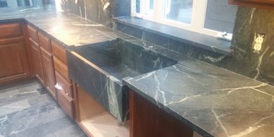 Soapstone Countertops - Runnels & Drainboards