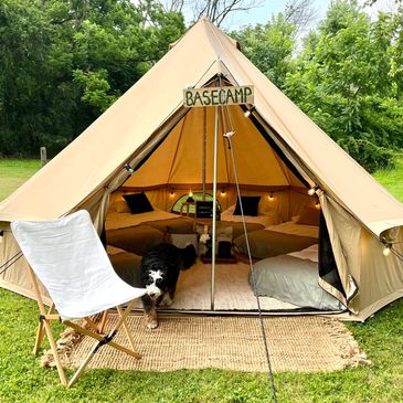 Backyard Glamping Tent Delivery Service - BaseCamp Glamping