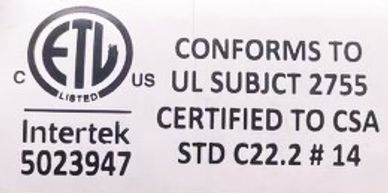 CSA certified.