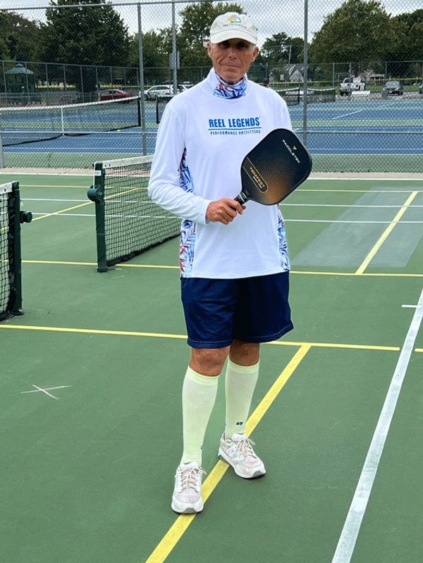 Coach Rich gives lessons at Harwich, MA courts