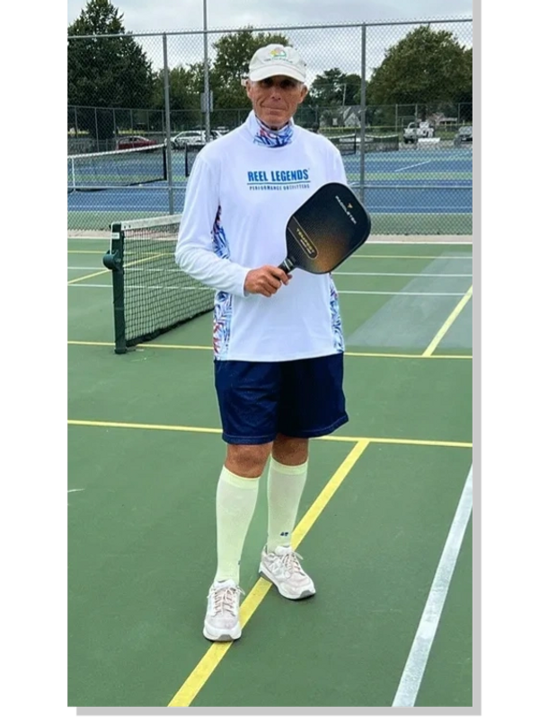 Coach Rich gives lessons at Harwich, MA courts