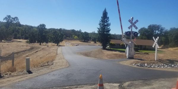 Custom residential driveway