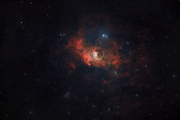 NGC7635, The Bubble Nebula. Only 2 hours of data before the could rolled in, but it's come out quite
