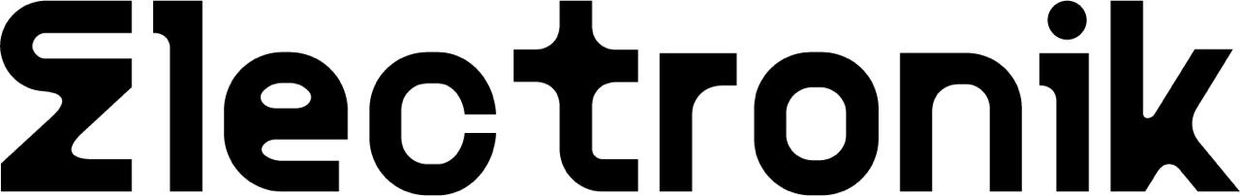 Logo with stylized 'E' and the word 'lectronik' in bold black letters.