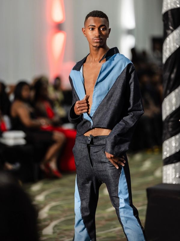 Confidence coach Modeling at a fashion show
