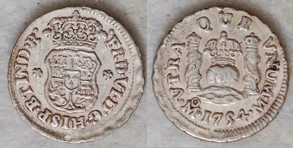 Mexico 1754 Mo M 1/2 Real KM-67.1