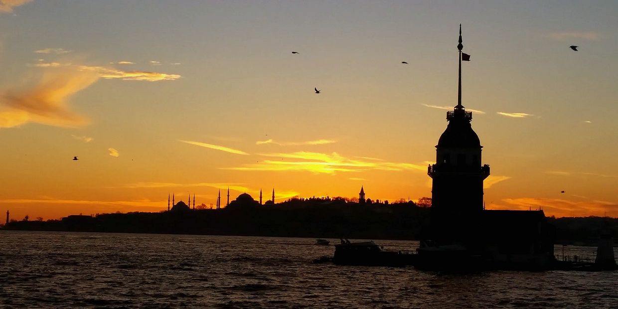 sunset in istanbul