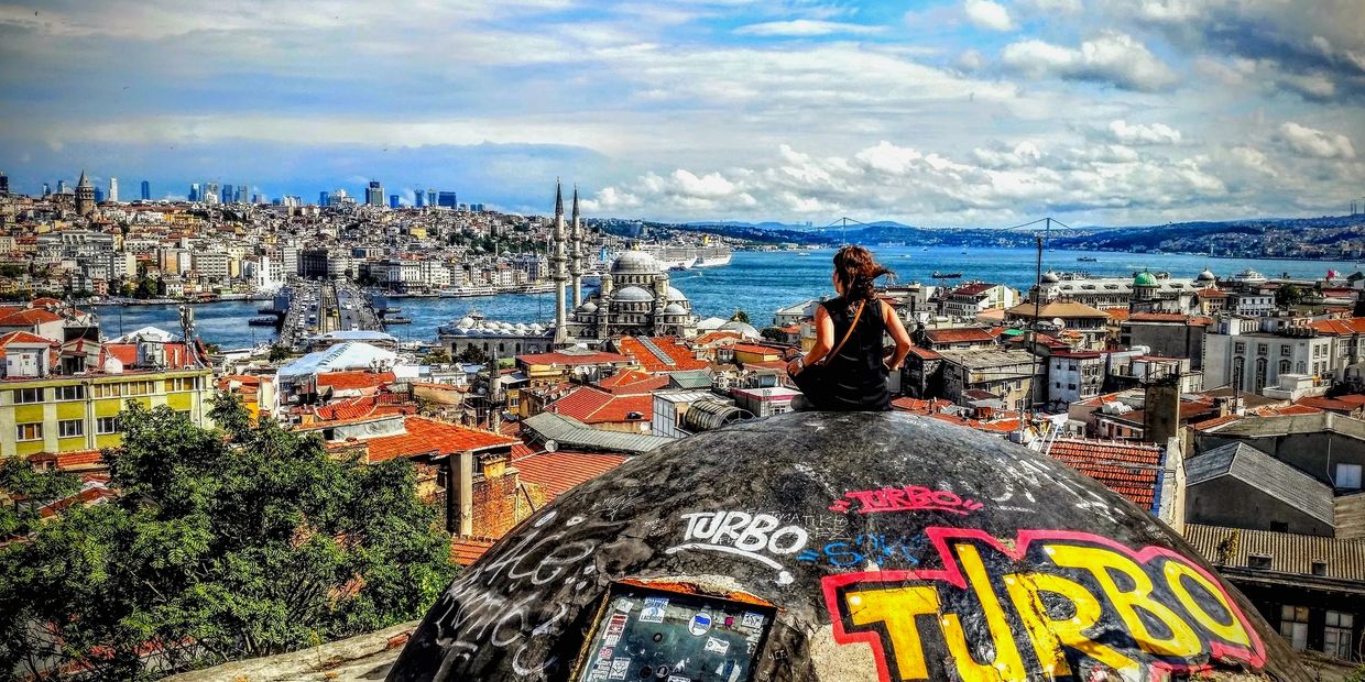 Istanbul rooftop view