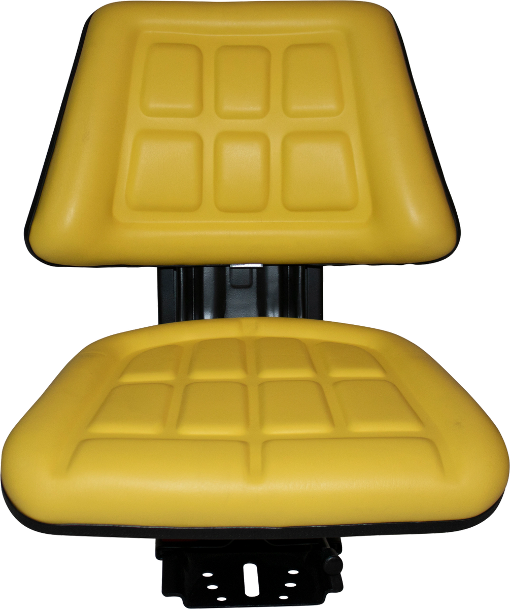 2 Piece Yellow Vinyl Tractor Seat fits John Deere