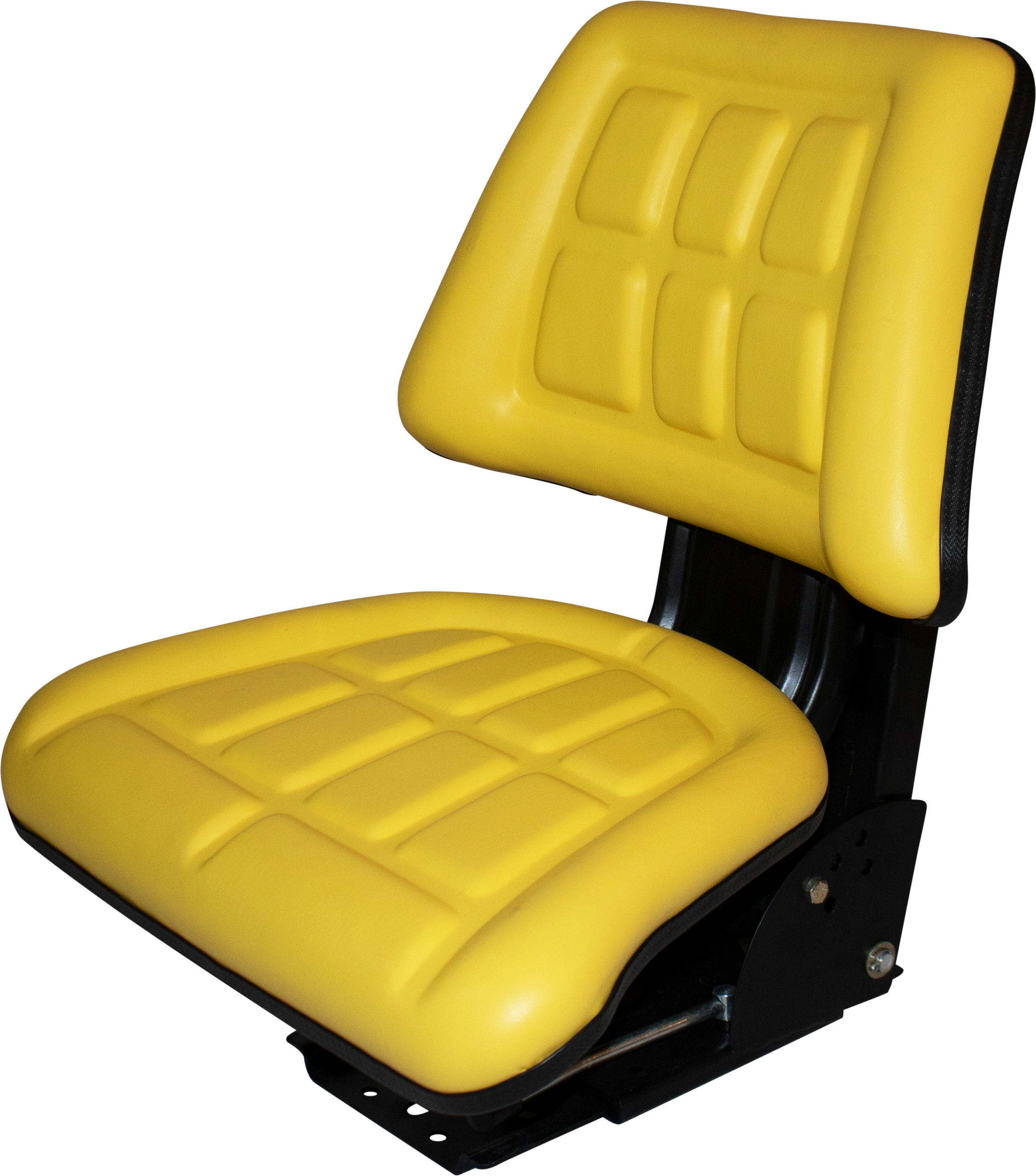 Same Day Shipping - GET IT Fast! View Our Transit MAP Yellow TRIBACK Style TRAC SEATS Brand Universal Tractor Suspension SEAT with TILT FITS John Deere 655 820 830 840 855 940 JD300 1020 1030 