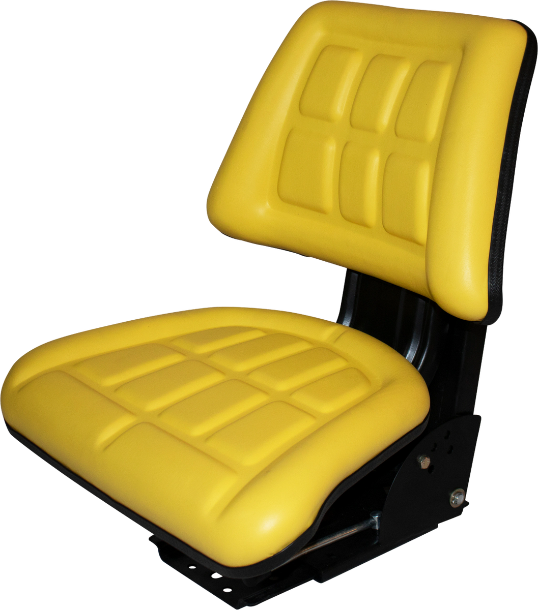 2 Piece Yellow Vinyl Tractor Seat fits John Deere