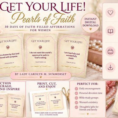 Faith-filled affirmation cards for women, printable and inspirational.