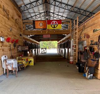 barn interior at Facowee Farms