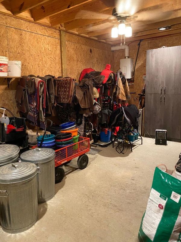 feed and tack room at Facowee Farms