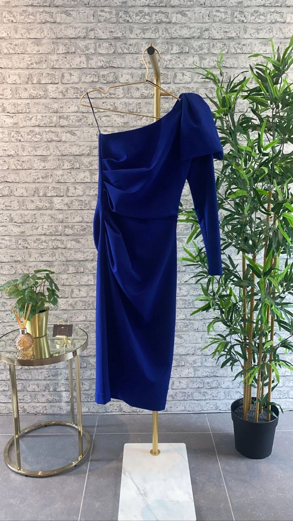 Kevan Jon Krystal One Sleeve | Designer Dress Hire | Designer Dolls Dress Hire