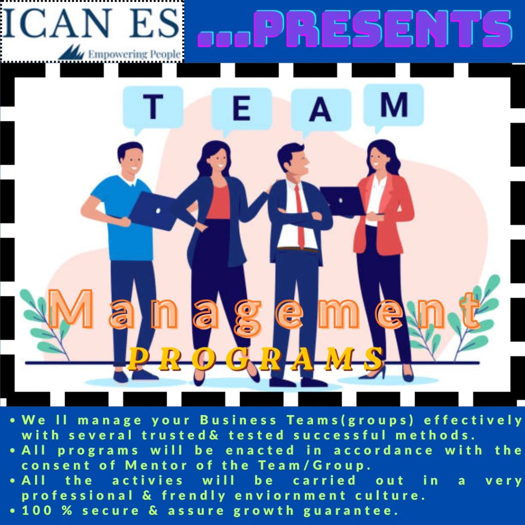 Team management program for business growth.