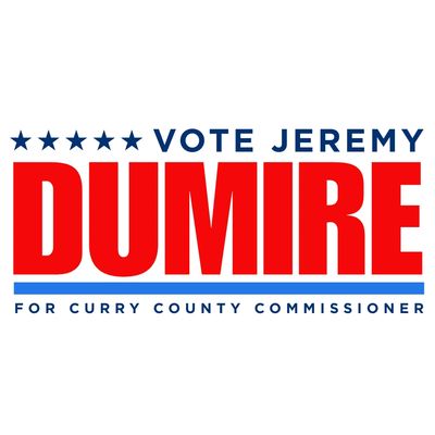 Campaign sign for Jeremy Dumire, Curry County Commissioner.