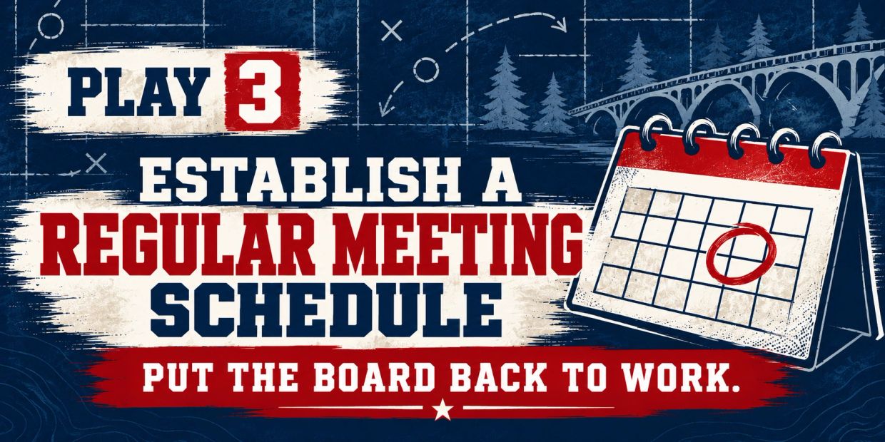 Establish a regular meeting schedule to boost productivity.