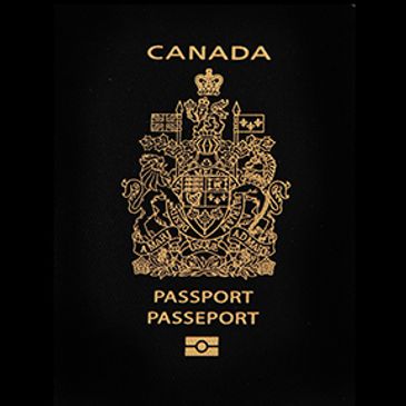 Cover of a Canadian passport.