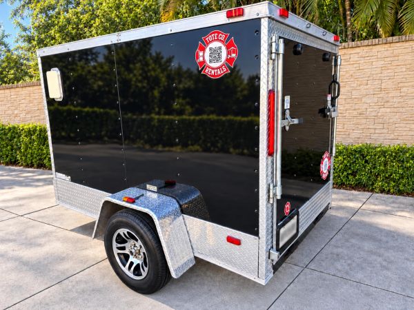 5x8 Enclosed trailer for rent