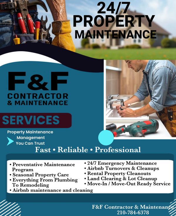 F&F Contractors provides reliable residential and light commercial services with a focus on quality 