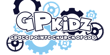 Logo for GP Kidz at Grace Pointe Church of God.