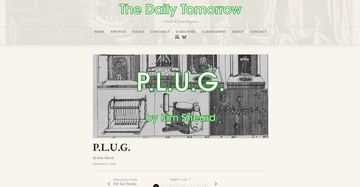 The Daily Tomorrow page with Part 1 of "P.L.U.G."