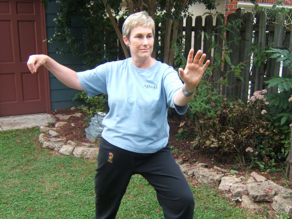 Instructor performing taiji