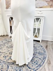 chinese dress ladies Glitter Straps High Slit Bustle-Up Mermaid Long Wedding Gown main image 0