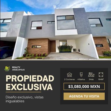 Casa en venta en la radial 3 recamaras Tlaxcalancingo San Andrés Cholula Puebla