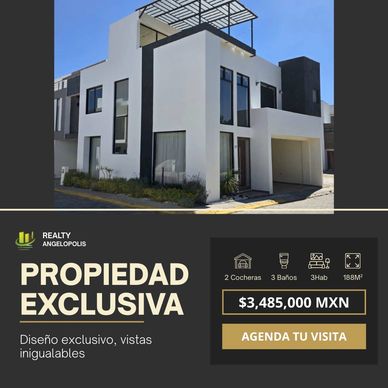 Casa en venta 3 recamaras Plaza San Diego Forjadores San Pedro Cholula Puebla