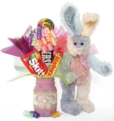 Spumoni Bunny Candy Bouquet