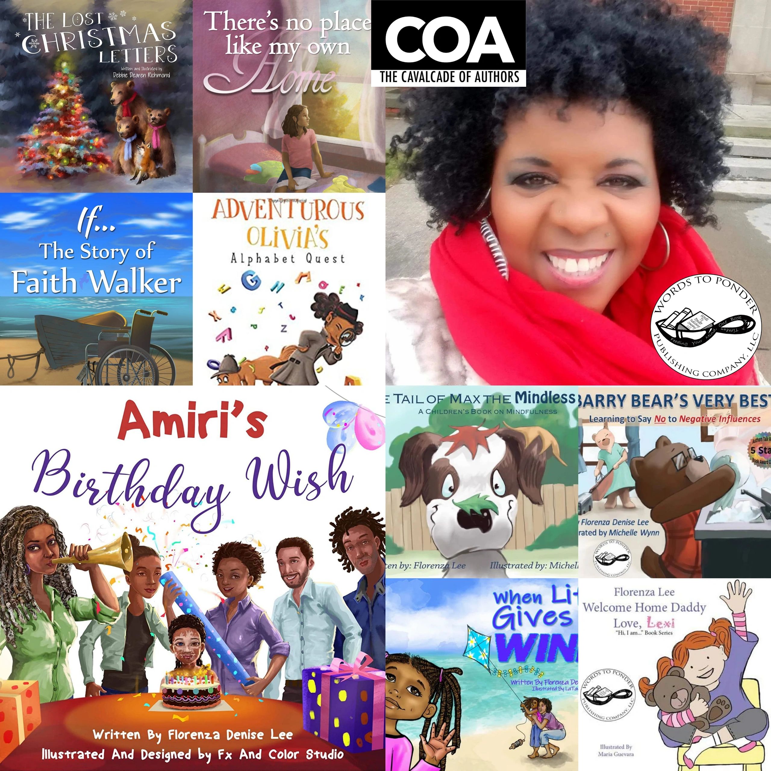 Florenza Denise Lee, author of Children's books, engaging, interactive, African American, military