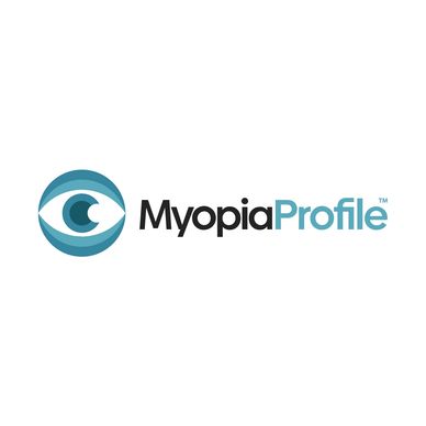 Myopia Profile logo with an eye graphic and text.
