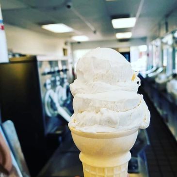 Frozen Custard 3-scoop cone