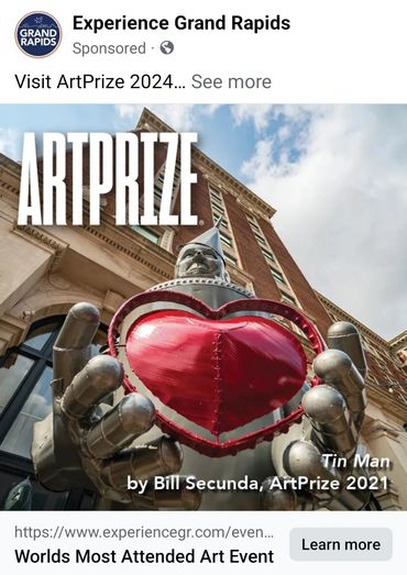 Tin Man at Artprize in Grand Rapids