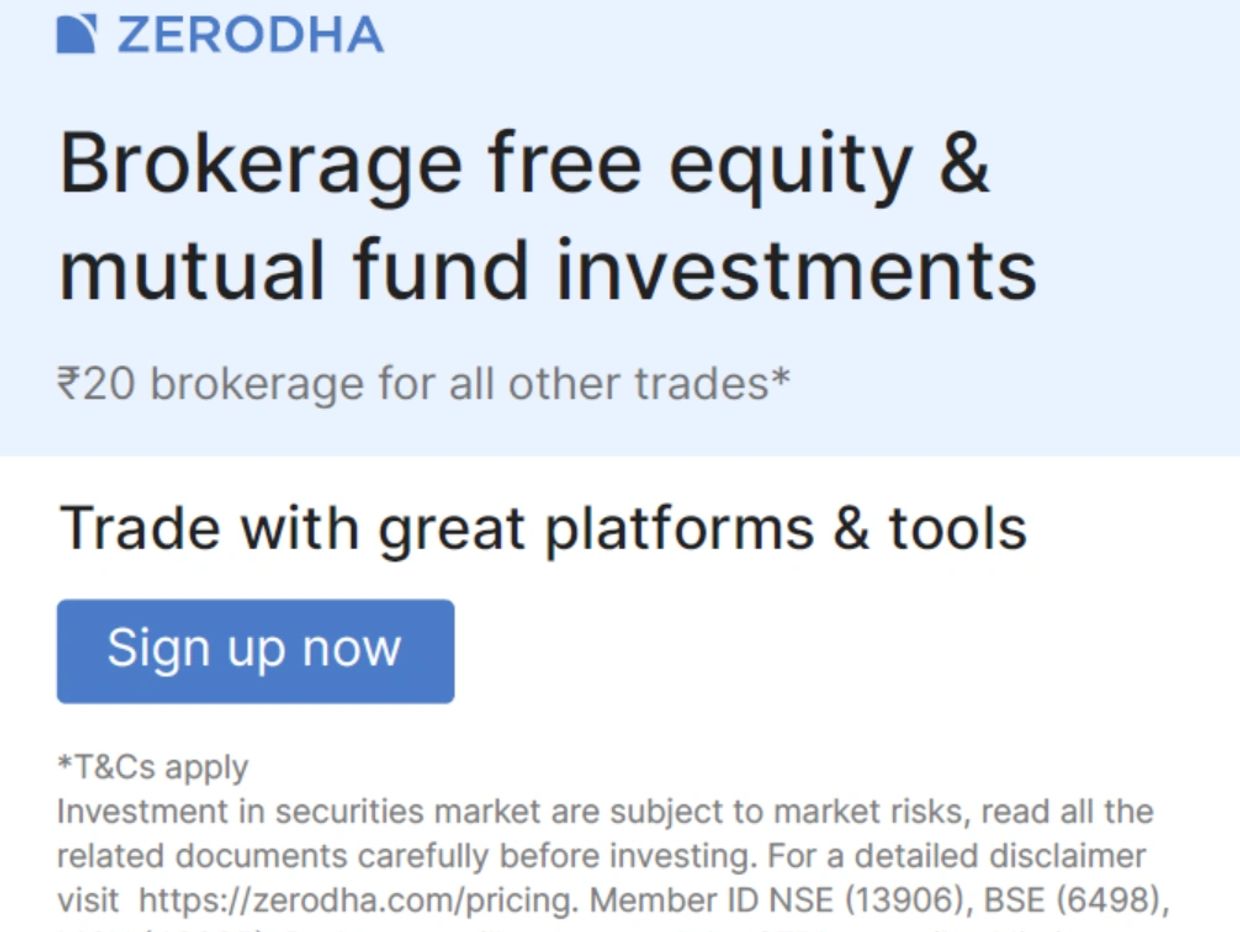 Learn Stock Market For Free In Kolhapur, Open free Demat account in Zerodha. 