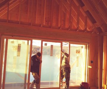 Interior/Exterior Sliding Glass Door Installation