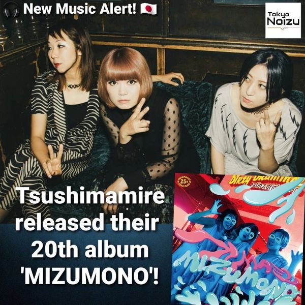 Art Punk Rock trio Tsushimamire album “Mizumono” March 13th, 2024!