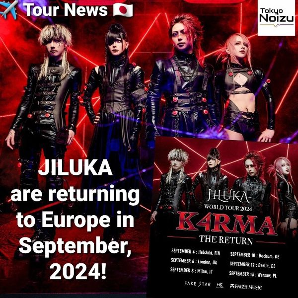 JILUKA Europe tour, visual kei deathcore