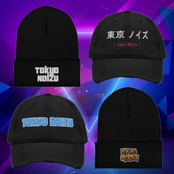 Japanese Baseball Caps, Japanese  Beanie Hats, Nemophila, Bridear, trident band