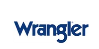 Wrangler logo in blue text on white background.