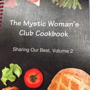 Cookbook Version 2 now for sale at the Mystic Woman's Club Thrift Shop in Pawcatuck