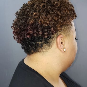 Tan's Sisterlocks on Relaxed Hair. Tan's Sisterlock Install and Style on Freshly Relaxed Hair.