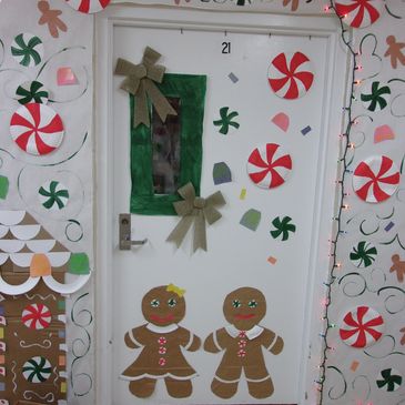 Inmate decor of cell door