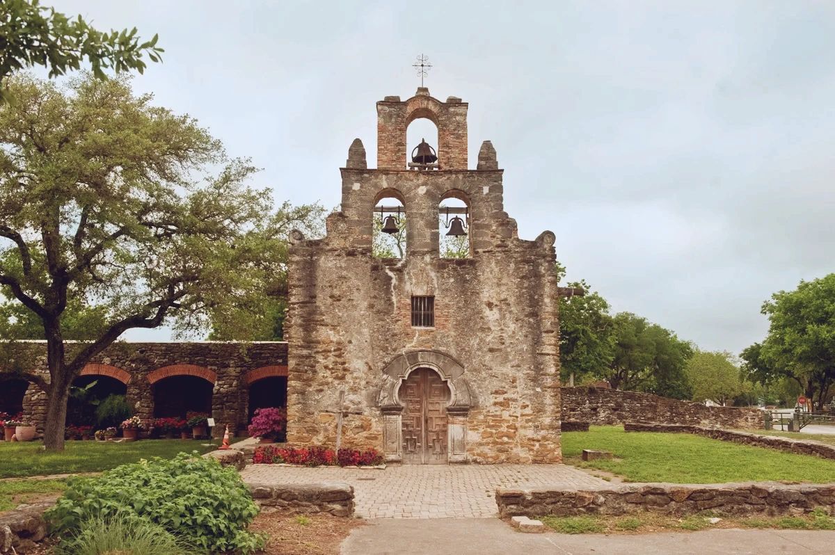 The Espada Mission in San Antonio, TX 