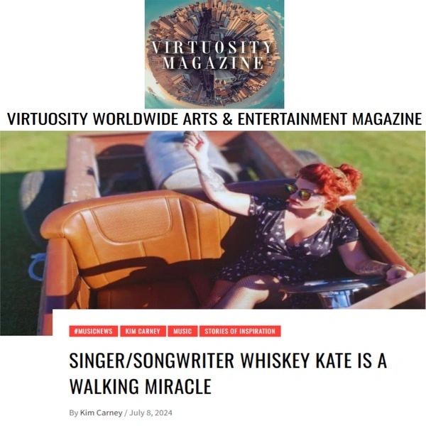 Whiskey Kate Featured in Virtuosity Magazine 